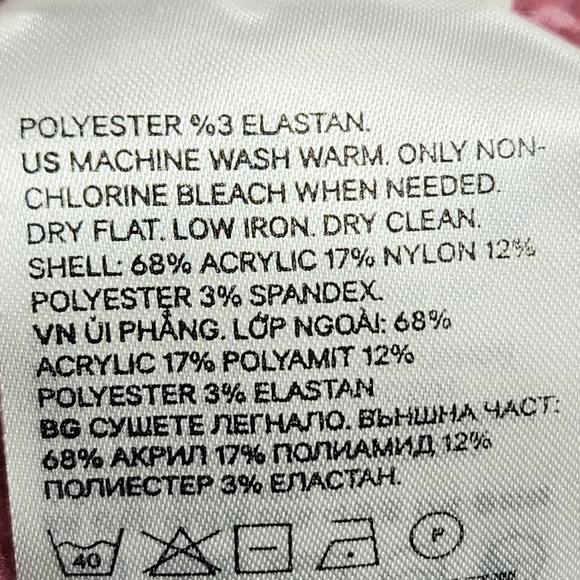 H&M Basic Pink Fuzzy Ribbed Long Sleeve Sweater Size Medium - Picture 8 of 8